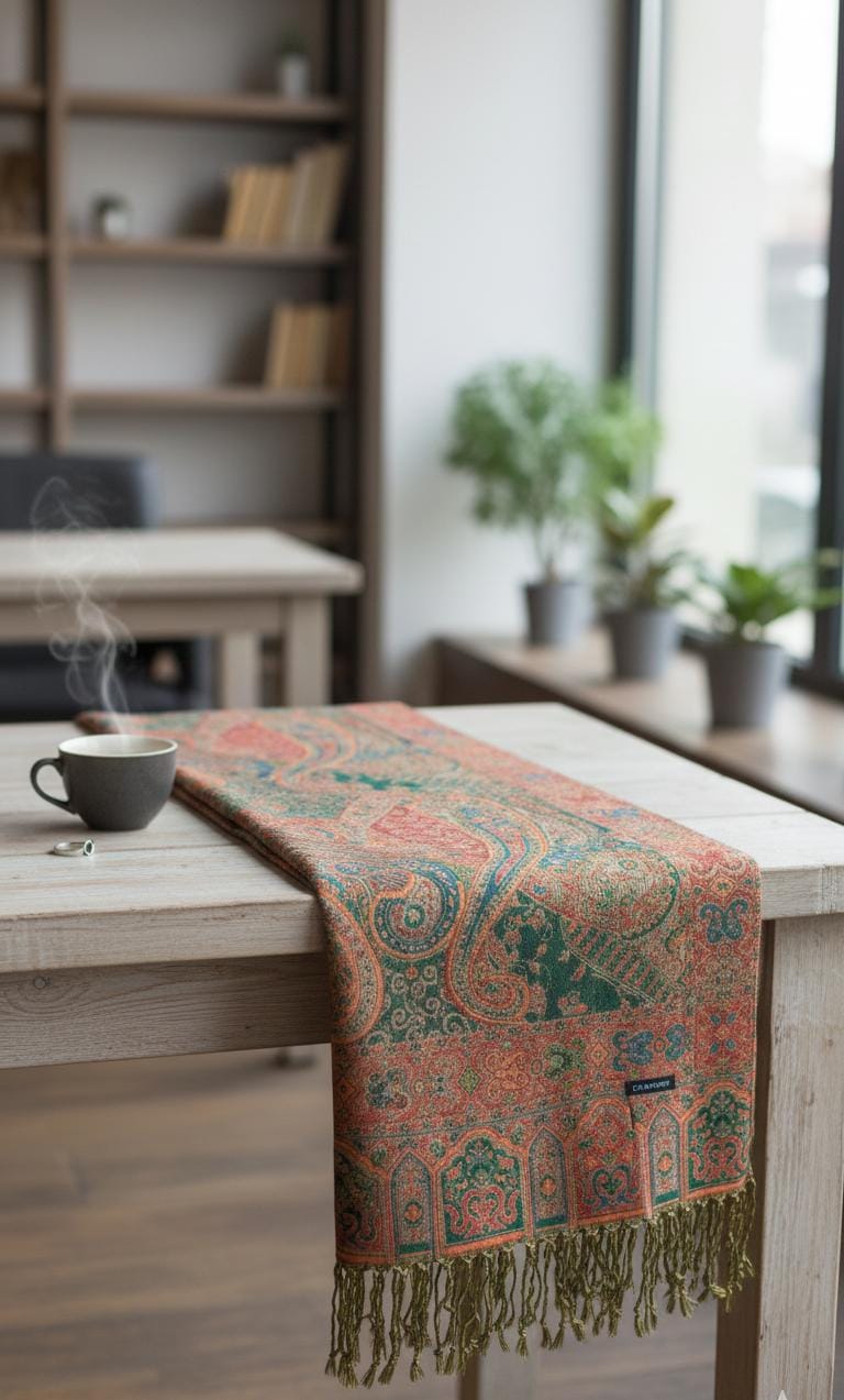 Autumn Forest Heritage Premium Pashmina Shawl